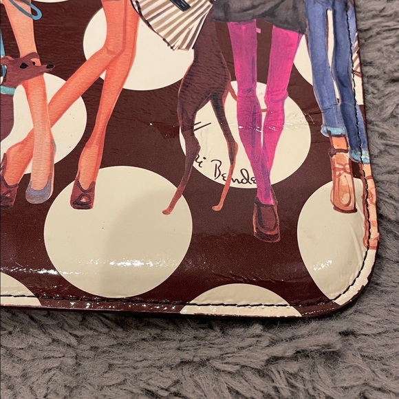 HENRI BENDEL Tablet/iPad Lined 8x10 Sleeve Case Bendel It Girls Polka Dots | GUC - Picture 8 of 16